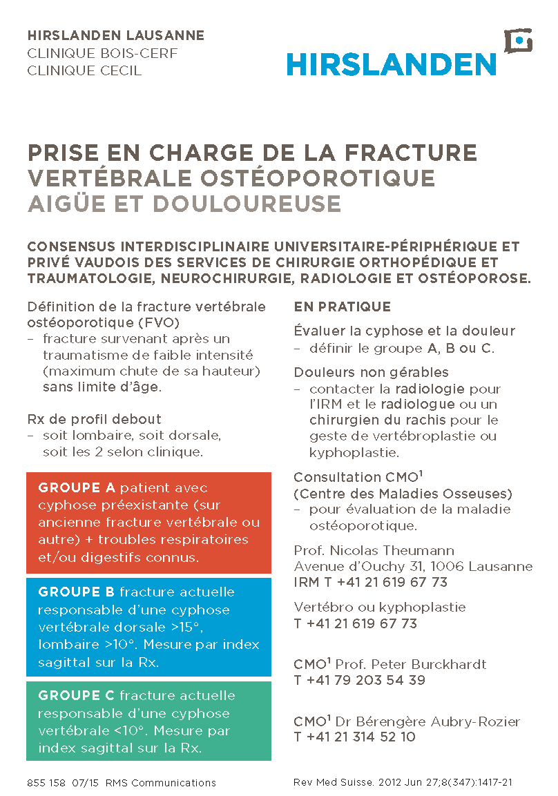 Carte fracture vertébrale