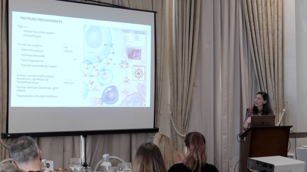 Présentations cliniques d'arthropatie microcristalline à CCP